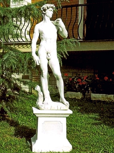 Statue David di Michelangelo mittel Art.442