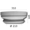 Kapitel und Basis bis 21 cm