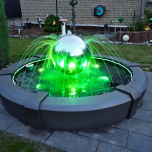 Moderne Springbrunnen inklusive Zubehör