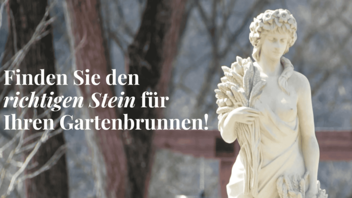 weiße statue, frau, außenbereich, blog zu gartenbrunnen aus naturstein